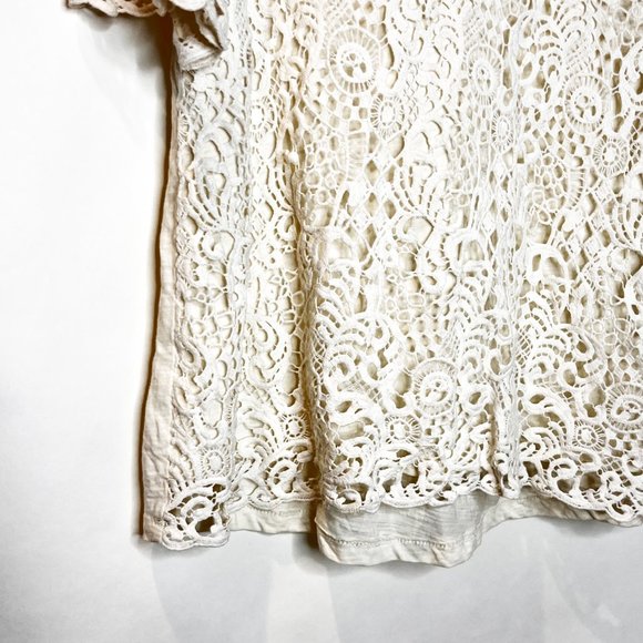 Eri + Ali | Suzy Cream Crochet Top - Picture 4 of 6